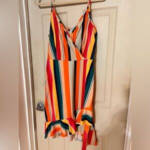 Amazon Multicolor Striped Dress